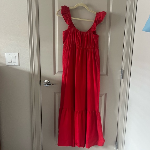 Universal Thread Red Ruffle Strap Dress - Picture 2 of 3